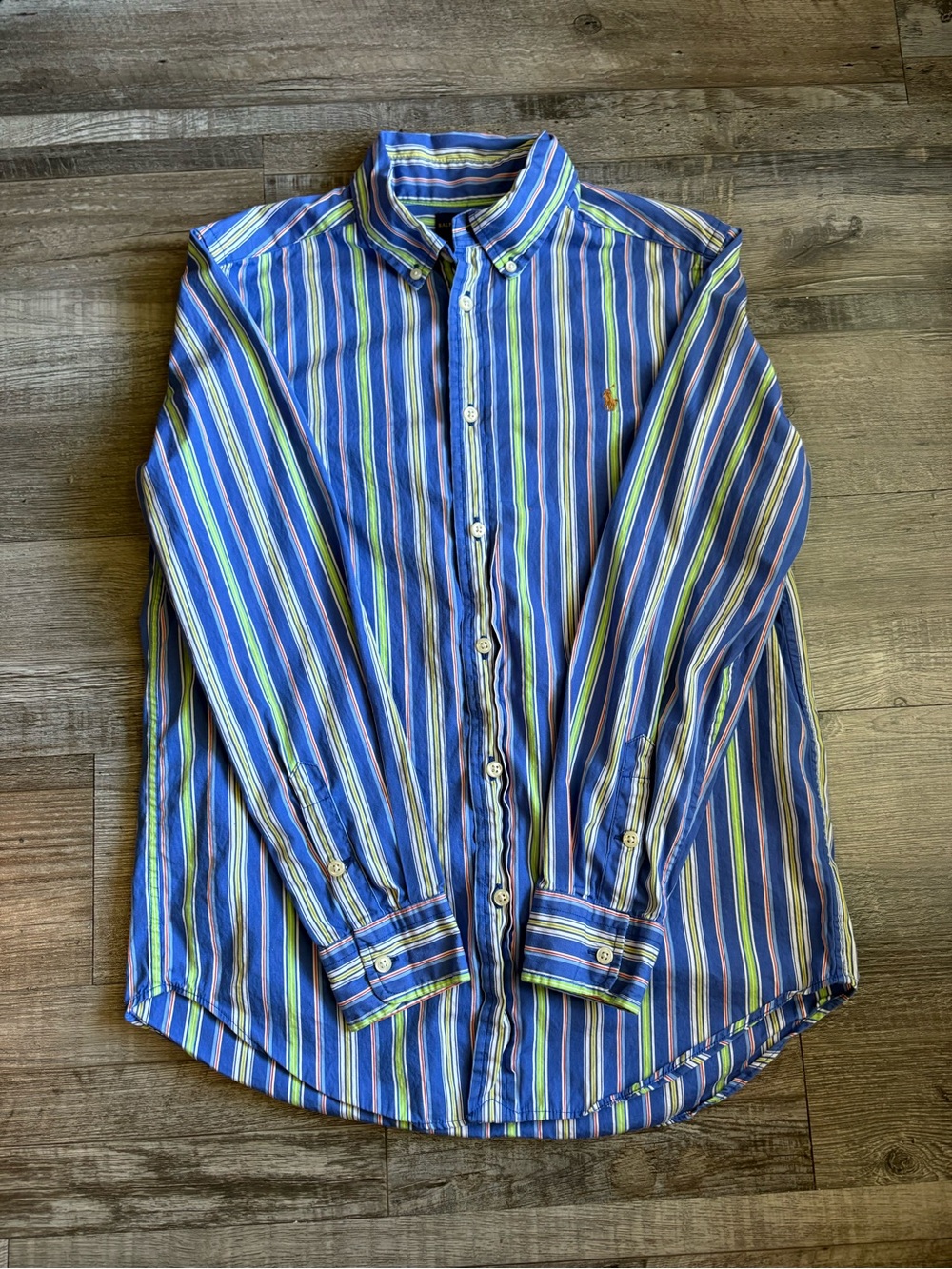 Polo by Ralph Lauren Blue Multistripe Button-Down Shirt